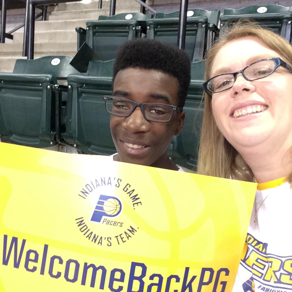 mlhoofer's tweet photo. Christmas lasted until April with our @Pacers tickets. Ready for #PacersGameNight #WelcomeBackPG http://t.co/qHwKrlhqeU