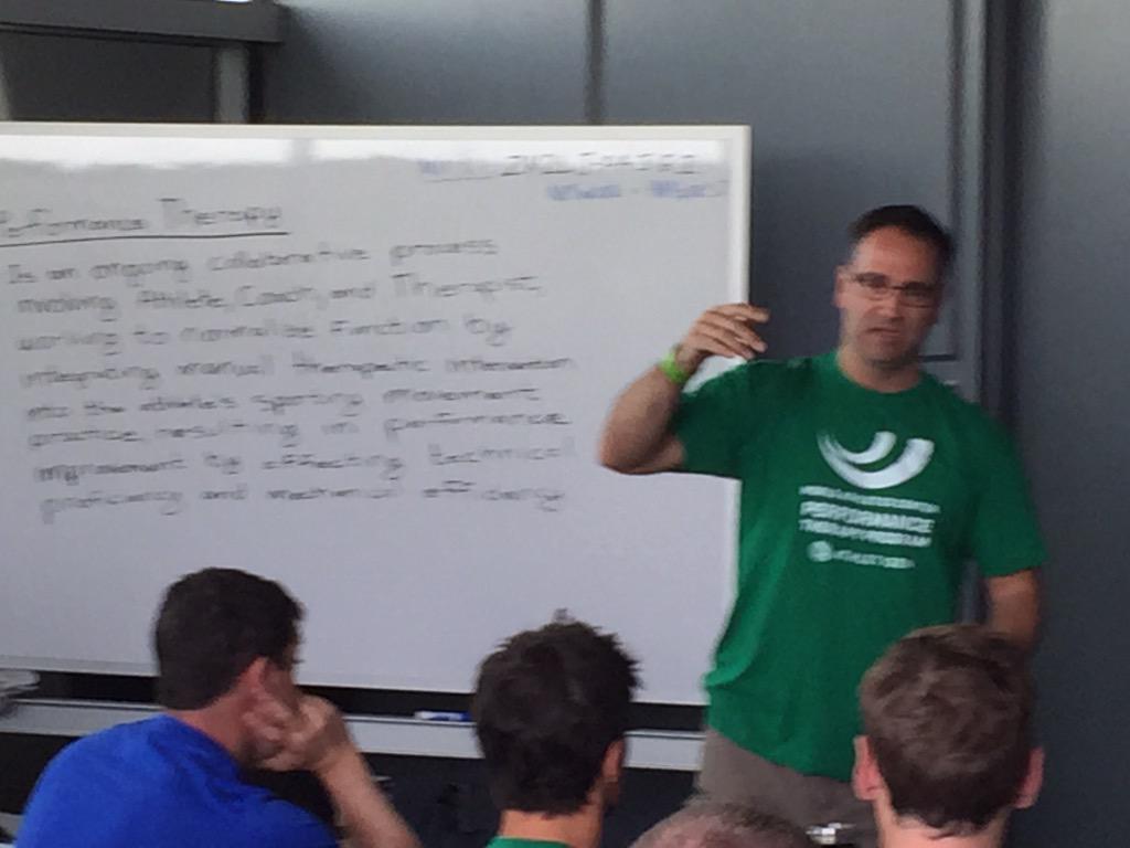 StuartMcMillan1's tweet photo. "muscle is a stupid piece of meat" - Guy Voyer @DrGerryRamogida #AthletigenPTP @WorldAthleticsC http://t.co/vbXXSt49Z7