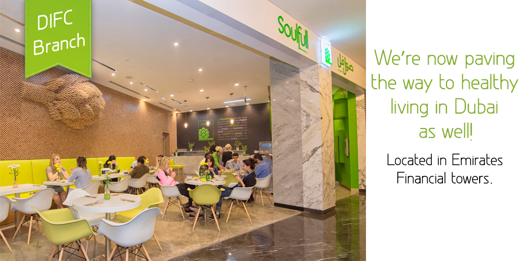 SoulFullUAE's tweet photo. We’re now paving the way to healthy living in Dubai as well! Located in Emirates Financial towers #UAE #Dubai #food http://t.co/MMRGf56z5p