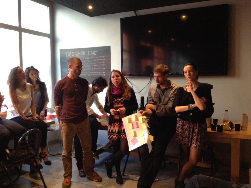 SoAnn's tweet photo. #copoftea fin des ateliers @PlaceToBcop21 merci à tous pour es beaux échanges quelle belle énergie!! A très vite!:) http://t.co/SFbUZ60XWR