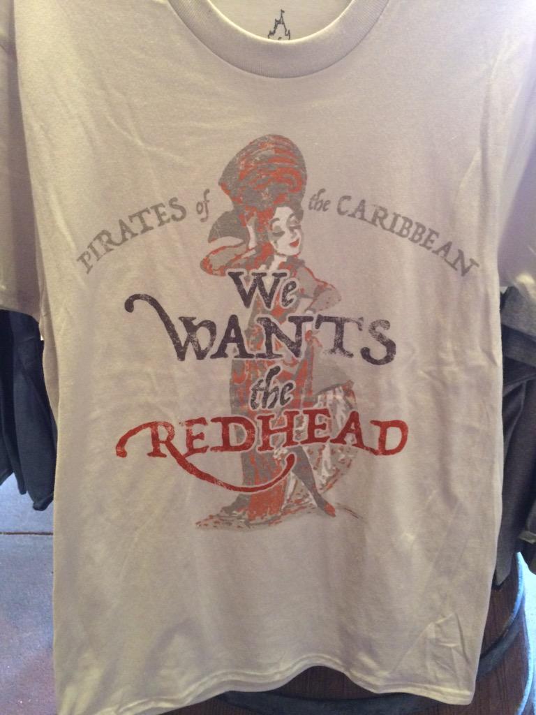 we want the redhead disney shirt