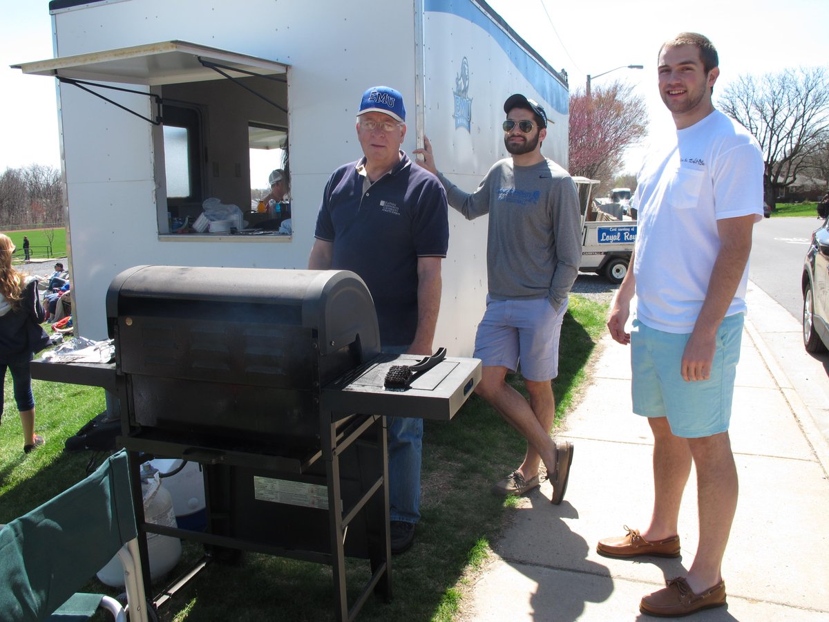 He's back! One day only, Phil is behind the grill flipping burgers at EMU's baseball game! <a href="/EMU_News/">Eastern Mennonite University</a> <a href="/EMUbaseball1/">EMU Diamond Royals</a>