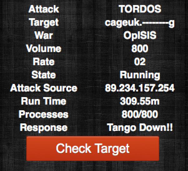 TorReaper's tweet photo. 5 Hours down, better start shopping for new domains...
#OpISIS #GhostsSec @UK_CAGE http://t.co/hJh5eAz2aj