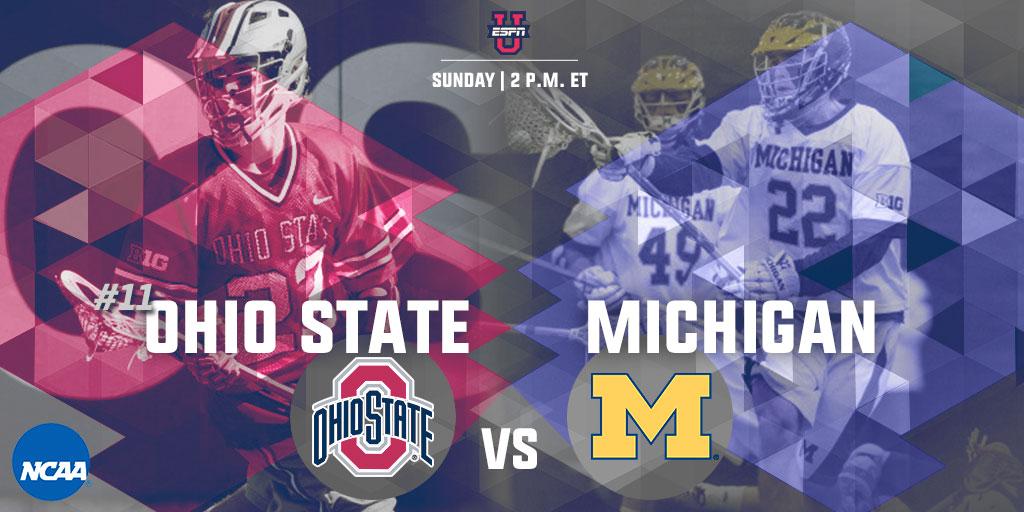 NCAALAX's tweet photo. NCAA lacrosse hits The Big House! Watch live on @ESPNU. http://t.co/rB0p5pq0UP