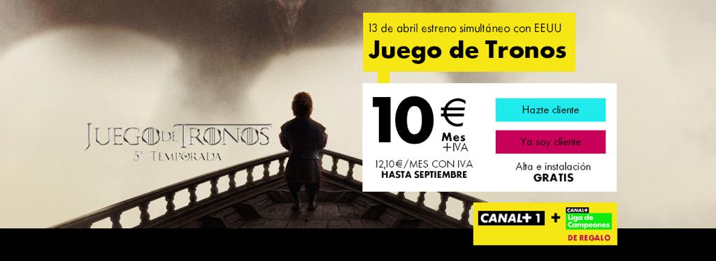 electrocompas's tweet image. Juego de tronos en Canal +, el mejor cine, el final de liga y toda la liga de campeones desde 10€ más IVA al mes.