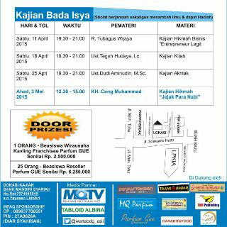 wartabdg_asli's tweet photo. @Gubernurr @InfoBdgEvent  yuk hadir di majlis ilmu yang insyaAllah bermanfaat bagi kehidupan Anda.. http://t.co/rvyY2y6sP9