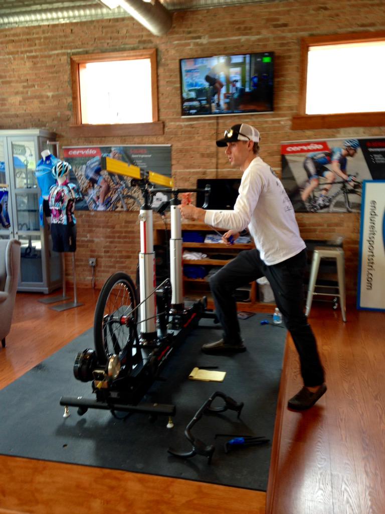 MegEShad's tweet photo. When u want the best fit, u come here. @EndureItSports @TrekBikes @endureiterik http://t.co/Klzts17wmU
