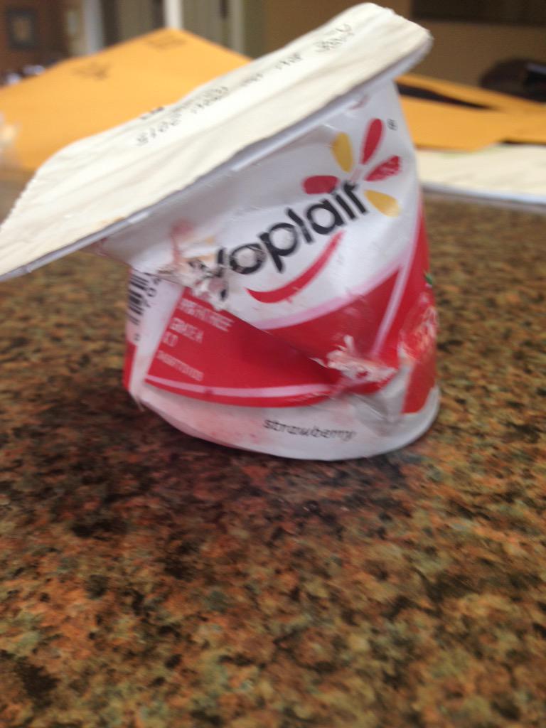 SamJordanWood98's tweet photo. Just opened a 24 box and I find this. @Yoplait #yoplaitfail #ThanksObama http://t.co/l9LUWmd5oV