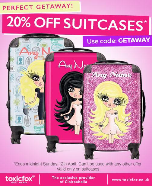 ClaireaBellaLtd's tweet image. Get 20% off your suitcase using code GETAWAY Until midnight ONLY ..As seen on @talithaminnis  goo.gl/o7mVMI