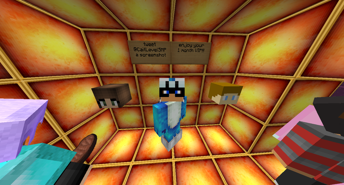 KidCraft2's tweet photo. I BEAT THE VIP PARKOUR AFTER 15 FREAKN MIN! GG @CaitLevelSMP http://t.co/fX4oa1LsCe