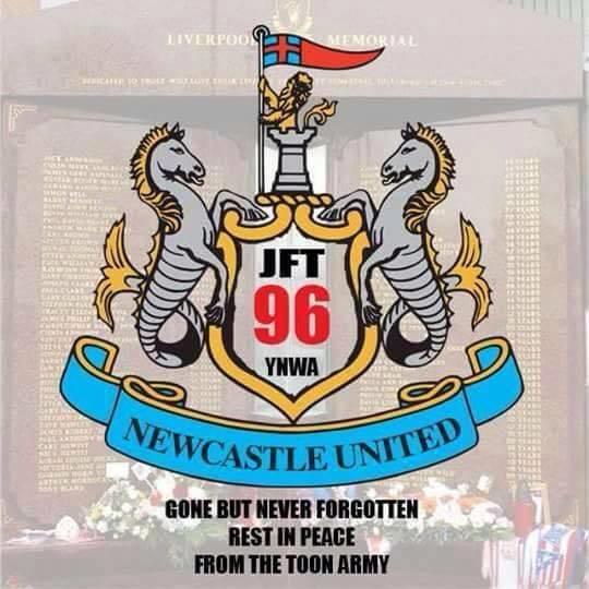 RyanJFT96's tweet photo. Respect to Newcastle for this! #JFT96 #LFC #NUFC http://t.co/fX0kv7n7SW