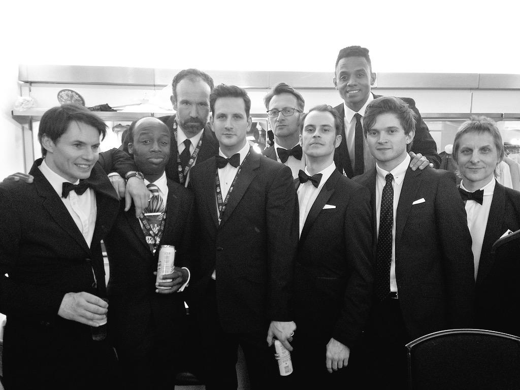 KinksMusical's tweet photo. We have finished rocking the @RoyalOperaHouse and now we are suited and booted and ready for the awards. #Oliviers http://t.co/2HFUkZuihG