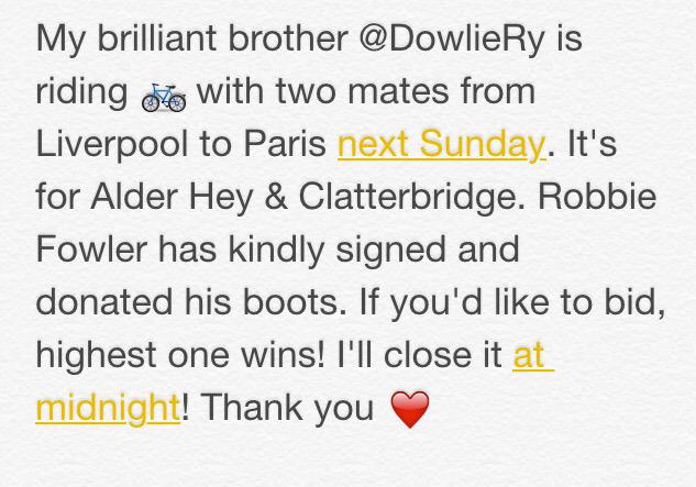 Petermcdowall10's tweet photo. Please read and RT for @AlderHeyCharity &amp; @ClatterbridgeCC ❤️❤️ http://t.co/JHyOjo4EJ1