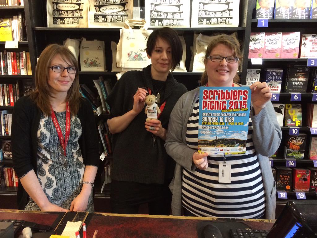 Scribblerpicnic's tweet photo. Massive thanks @WStonesStirling for prizes for #scribblerspicnic #raffle #festival Sun10May fab #customerservice http://t.co/eEagfD8R4K