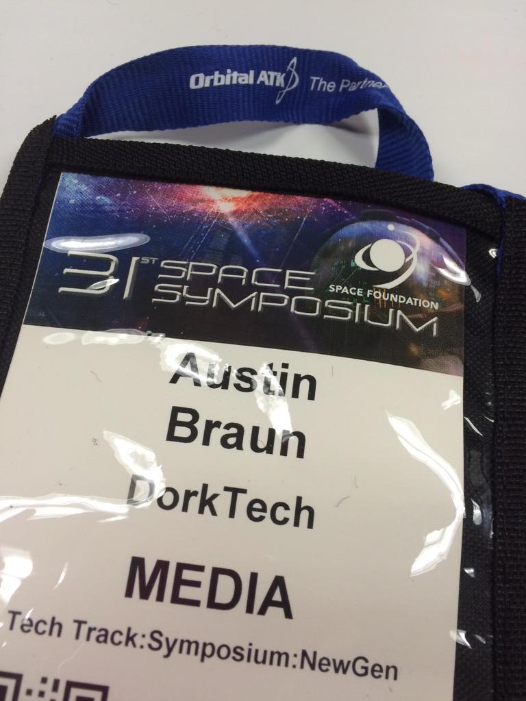 DorkNews's tweet photo. Excited to announce that we're sending @Braun23Austin to the 31st SpaceSymposium this week to learn everything space! http://t.co/rXzYzhOHmp