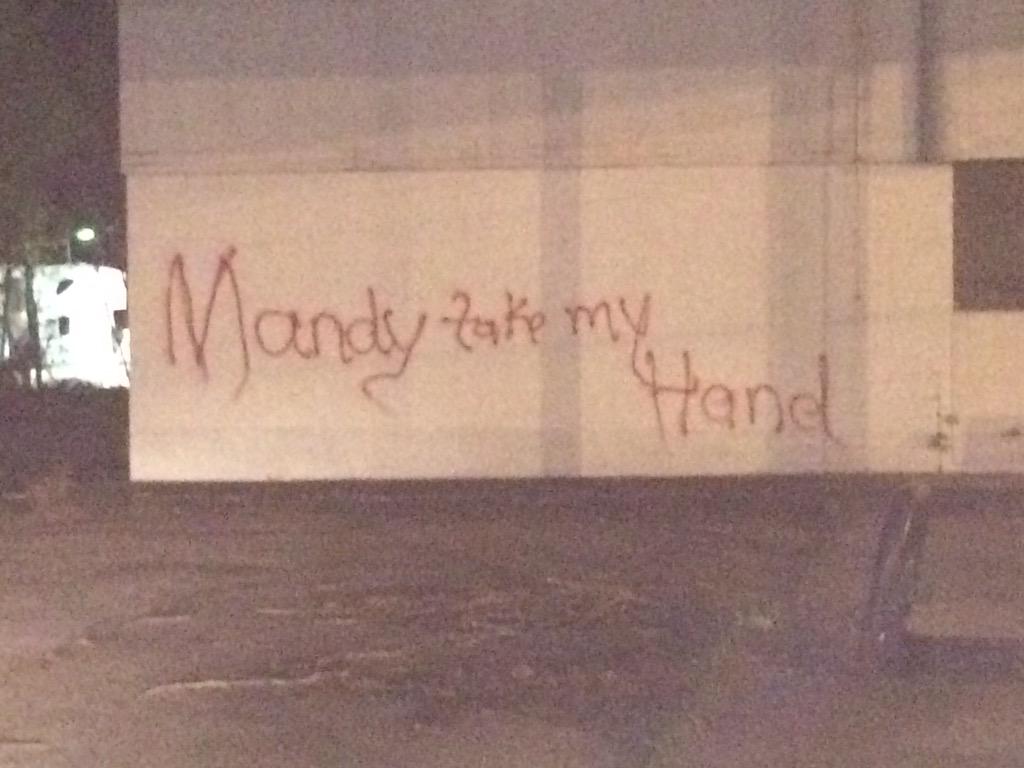 MandyMarieinTN's tweet photo. I think Darrell might want us to renew our vows. #randomgraffiti #hadtogetapic http://t.co/L4Nkp7CAWO