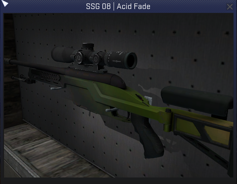 Ссг. SSG 08 кислота. Кислотный градиент SSG. SSG 08 acid Fade. SSG Fade in cs2.