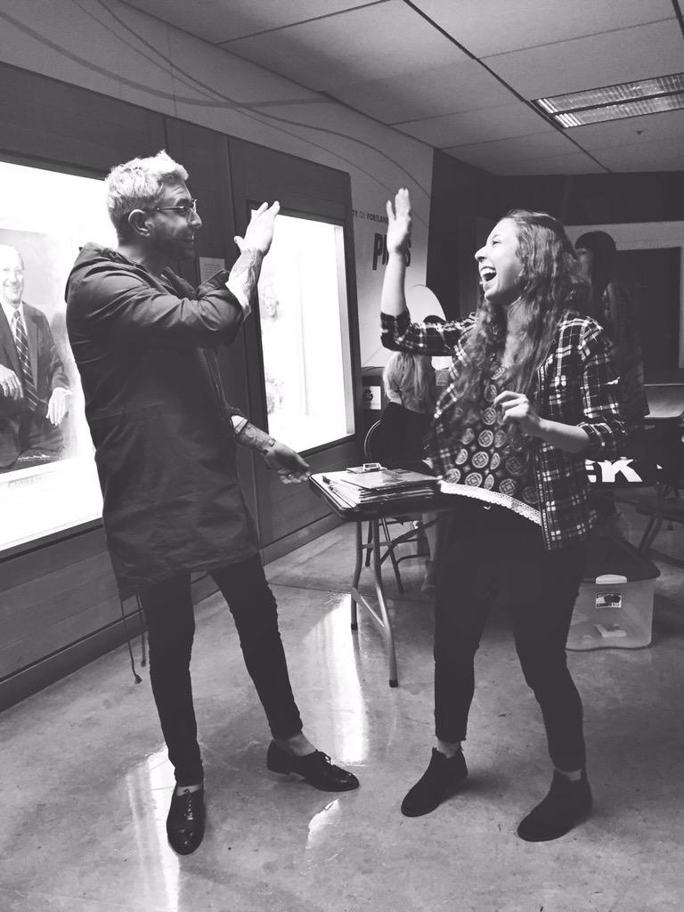 SydnieKobza's tweet image. In which Brandon recognized me from Twitter &amp;amp; high fived me for #perfext 😏 bless Linnea for these