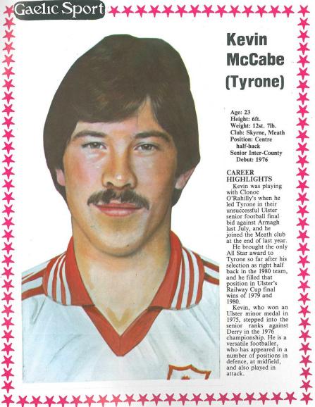 4CORNERBACK's tweet photo. Kevin McCabe #Tyrone &amp; #Skryne. 1981 Gaelic Sport .@TyroneGAALive #retroGAA https://t.co/0ElAo6Kv2J https://t.co/czcsRXY9vs #cornerback