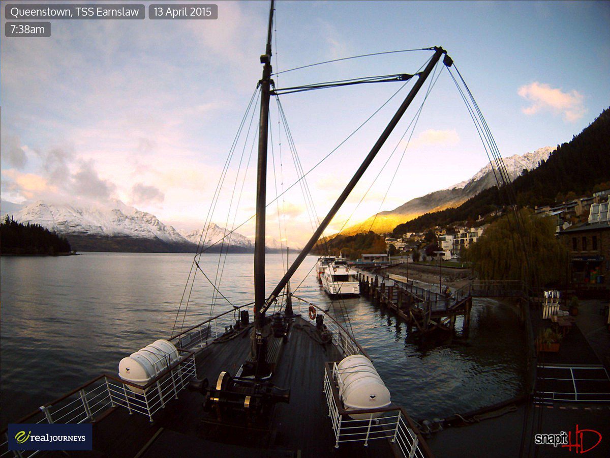 It's always nice to wake up to a bit of snow on the hills around Queenstown, even if it's April!  #WinterIsComing