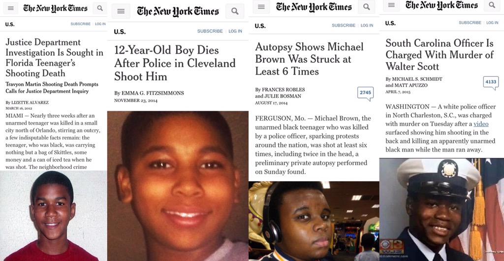 This gross trend needs to stop now. We need drastic policies for cops. This abuse needs to end. #blacklivesmatter