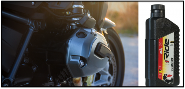 Eni I- Ride lubricante de alto rendimiento recomendado para la última generación de motores para motocicleta...