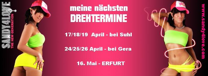 Heute News von Sandy4Love die neuen Drehtermine: http://t.co/P2LRaJvH0Q
