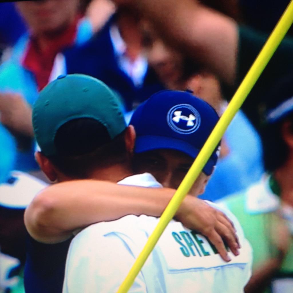 Titleist's tweet photo. Wire-to-wire. Congrats to Titleist Staffer @JordanSpieth on winning the Masters. Great playing, Jordan! #TeamTitleist http://t.co/65XjYshN4m