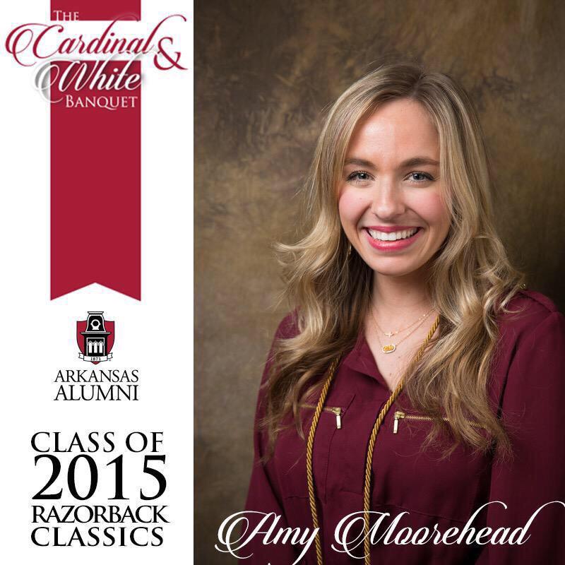 arkansasalumni's tweet photo. Let’s get to know our Class of 2015 Razorback Classics. Today we’re featuring Amy Moorehead, http://t.co/4PHPCtsaUG. http://t.co/KywSFAEl6d