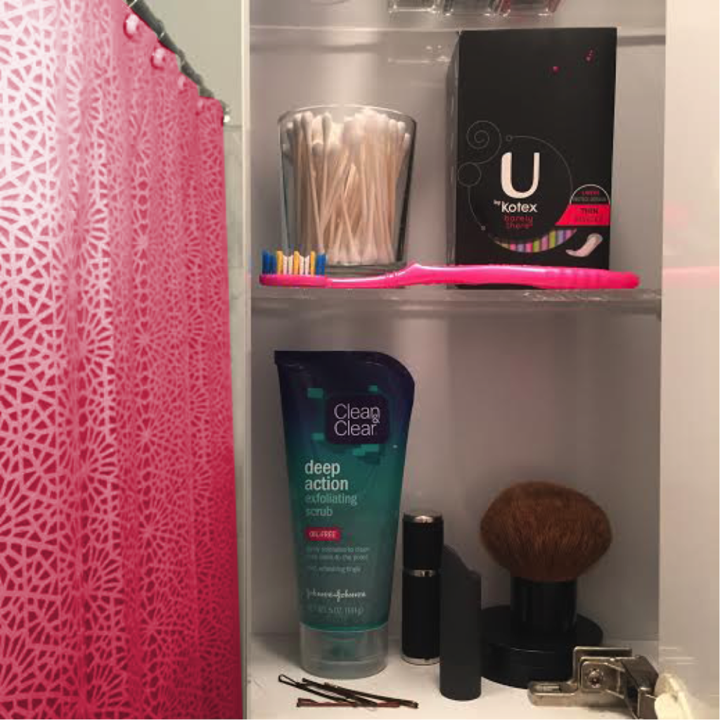 cleanandclear's tweet photo. Doing some spring cleaning with @UByKotex….out with the old, in with the new #Girlssentials! #ShelfieStyle http://t.co/DeLdA2s7GE