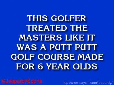 "Who is: Jordan Spieth?" #JeopardySports