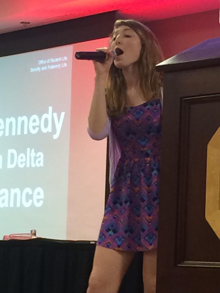 OhioStateGreeks's tweet image. What a great performance! Thank you Evelyn Kennedy! @OSUTriDelta #OSUGreekAwards #OSUGreekStrong