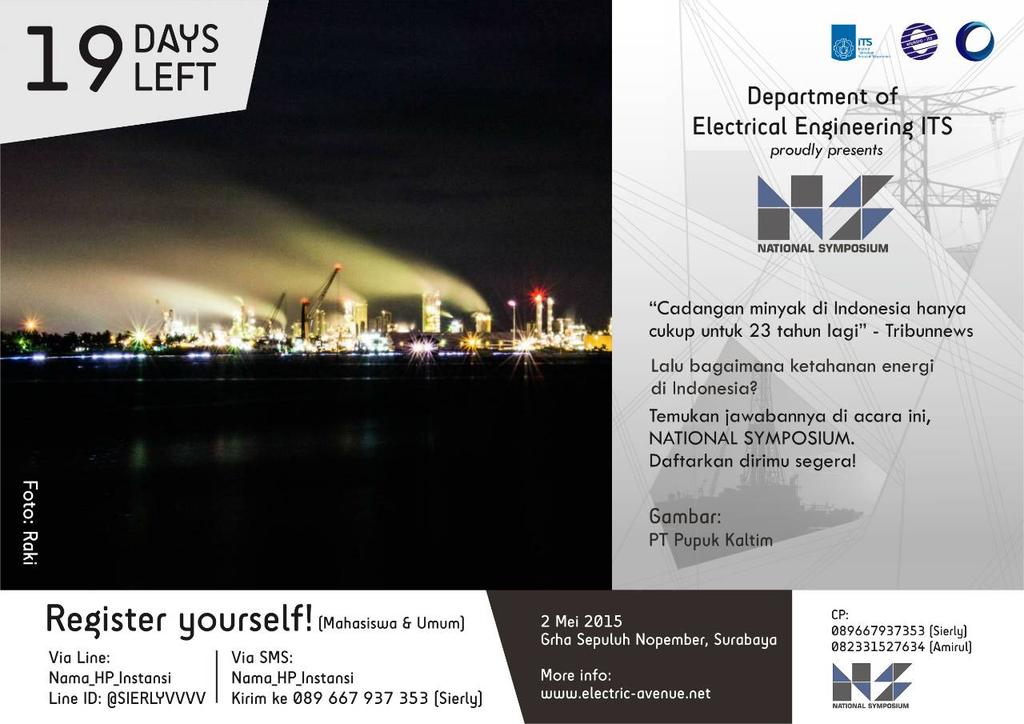 evolution_its's tweet photo. 19 DAYS LEFT !! Register yourself now http://t.co/wjVK1VENDC @Elektro_ITS @ITS_Surabaya @klub_ilmiahITS @ITS_IO http://t.co/lfVRVUs95B