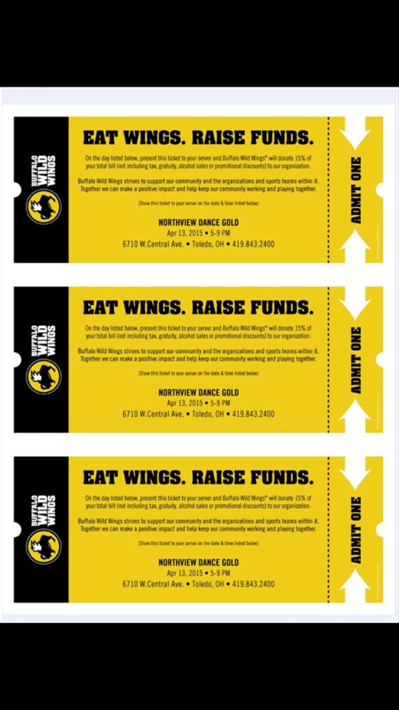 nvnhs2015's tweet photo. NHS friends and anyone else go to bdubs tomorrow night for 15% profits going to @NVdanceGOLD show these tickets! http://t.co/XKiudI3vBs