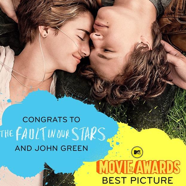 suggftansel's tweet photo. i'm so proud of all of the awards that tfios has won ☺️ http://t.co/z06ifbbET2