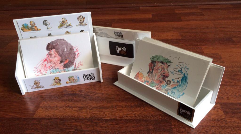 eldientedeoro's tweet photo. Nuevos exhibidores Pocket, nuevos modelos de postales. #ElDienteDeOro #diseño #Caricaturas #postales #Museum http://t.co/AWVzFe3ElU