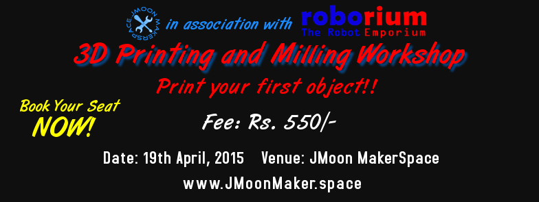 hackaday's tweet photo. This Sunday @JMoonTech hosts a workshop on #3DPrinting, #CAD, and #PCBMilling! https://t.co/X7N6uOyngC #MadeInIndia http://t.co/3Pl7Qui2vB