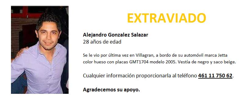 JMiguelG's tweet photo. Agradezco la ayuda e info para localizar a mi compañero y amigo #AlejandroGonzalezSalazar, datos en la foto, #Celaya http://t.co/Q4EP0ulPB8