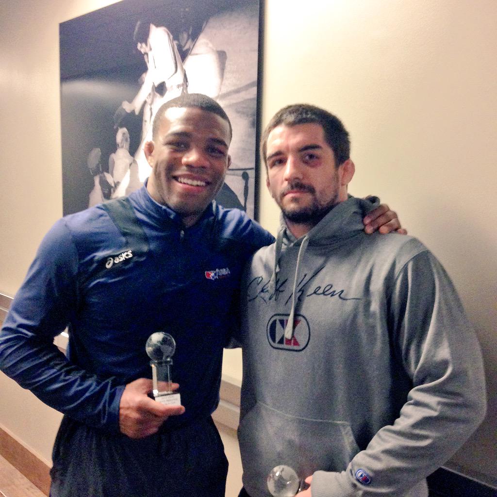 BHMetcalf's tweet photo. Back 2 Back World Cup Champs!
Lot of history and respect between me and this man. #GoUSA http://t.co/PbEIZznjRh