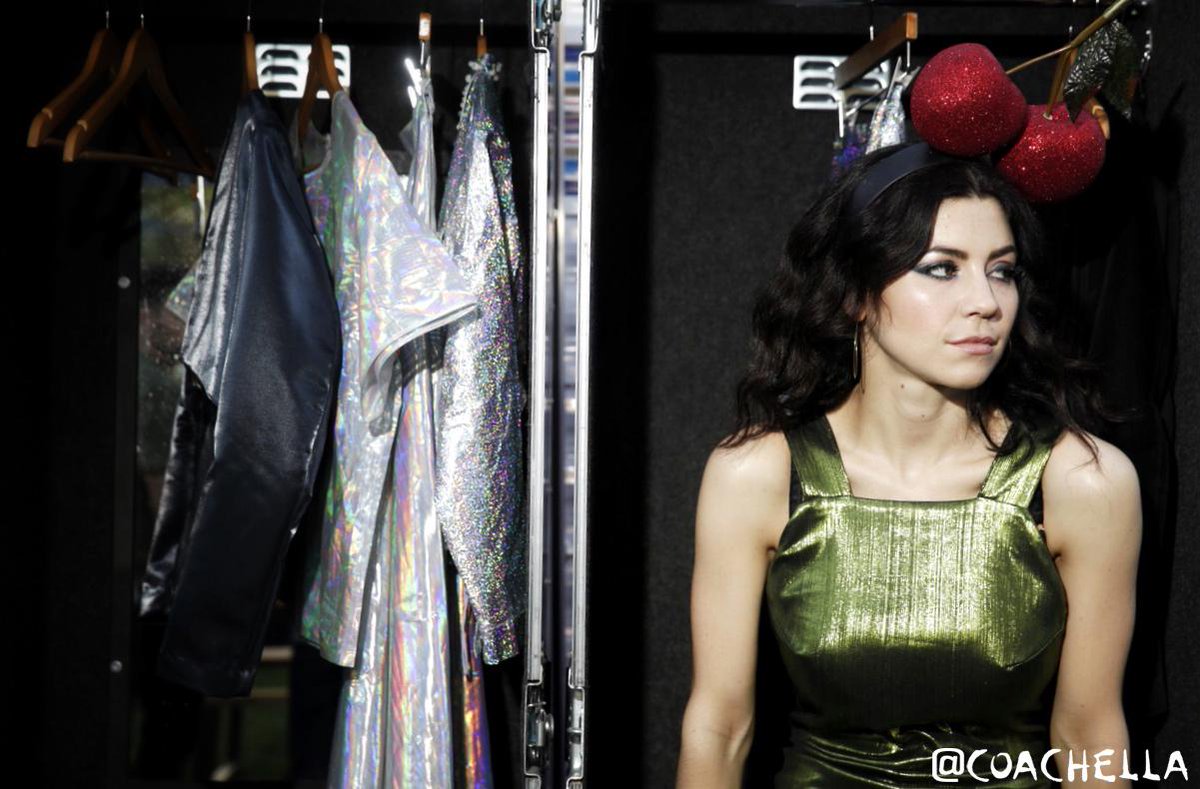 .<a href="/MarinaDiamonds/">Marina Diamandis</a> moments before walking onto the Coachella Stage #CoachellaOnStage