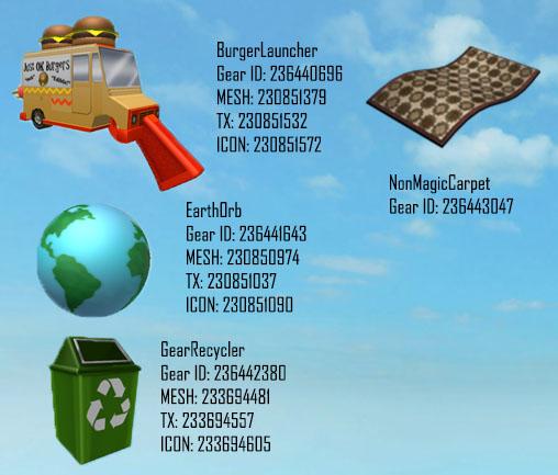 Roblox Leaks Ftw On Twitter Gear Ids Http T Co Yfoqwnhzsp - all roblox gear id codes