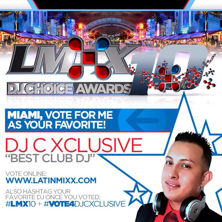 todos mis combos  a votar por mi amigo #VOTE4DJCXCLUSIVE #LMX10 #LMX2015 #BestClubDj <a href="/djcxclusive/">DJ C Xclusive</a>