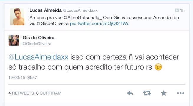 danieltuita's tweet image. É tão bom postar esses dois prints juntos. HAHAHAHAAHHAAHA.
Tem gente que paga pela lingua! O MUNDO GIRA :)