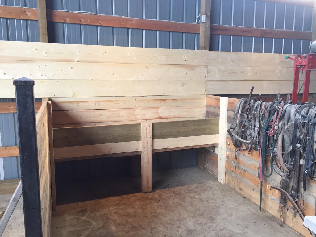 Building some stalls w mangers. #readyforsummer