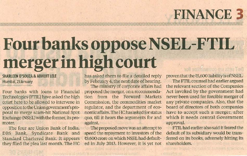 shaftil's tweet photo. Sir @Dev_Fadnavis Assocham / Shareholder / Banks / Creditor / Employee opposes forced merger of #FTIL. #StopMerger http://t.co/enTLxG9oE3