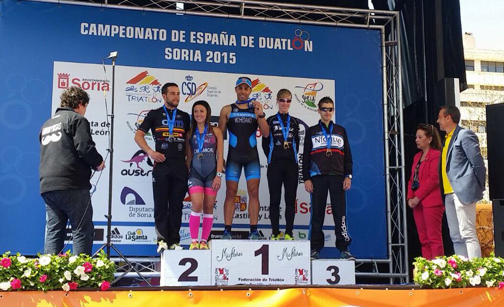 Podio GGEE 25-29 #FETRIDuatlon Sprint  #Soria  
2ª Beatriz Martínez.