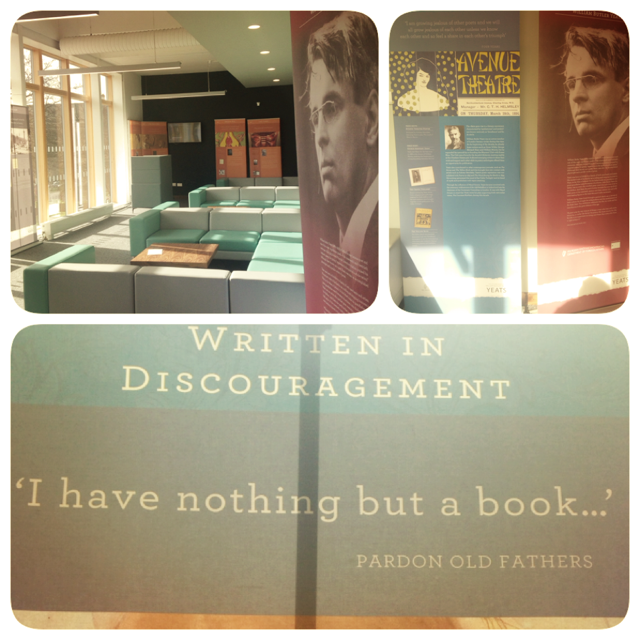 uofglibrary's tweet photo. Pop in to the #LoungeLab @uofglibrary to see #WBYeats exhibition from @irlscotland - from now until Friday 17th April http://t.co/kOahqmfzUt
