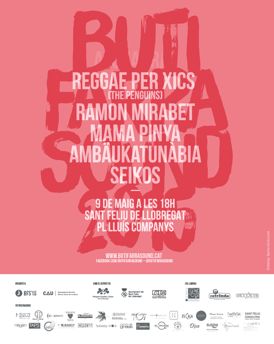 butifarrasound's tweet photo. @ramonmirabet també hi serà!  #butifarrasound2015 #santfeliu #9demaig No t'ho perdis!!! Serà brutal!!! http://t.co/DBZeqU9Q2m