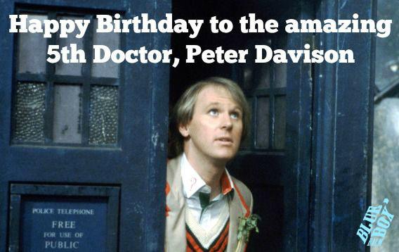 Happy Birthday to our amazing 5th Doctor, Peter Davison!    