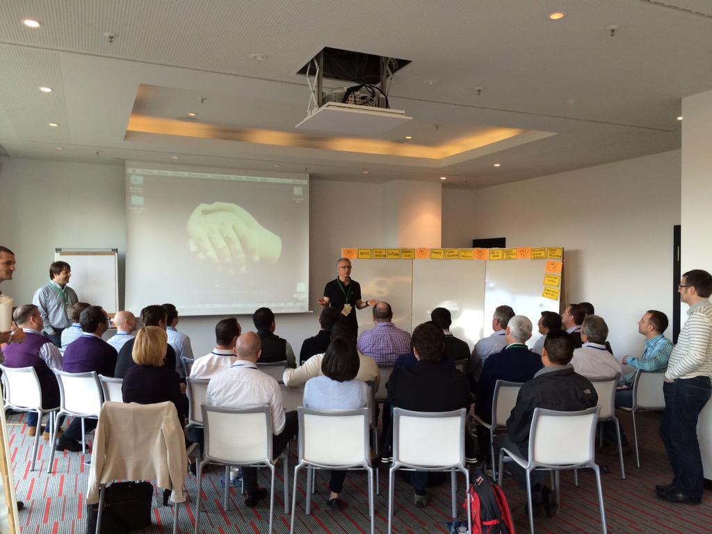 ChEffenberger's tweet photo. #danoneacademy MATE session started &amp; welcome to Berlin to all Danone Academy participants http://t.co/3DrB0SuHzp
